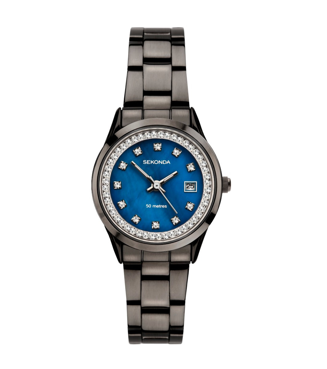 Sekonda Ladies Watch With Blue Mother Of Pearl Dial 2972