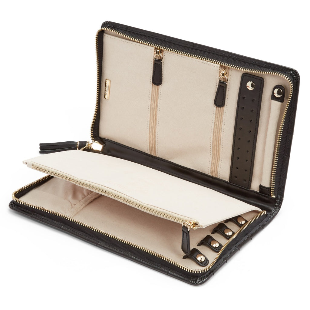 Wolf Caroline Large Jewellery Portfolio Black 324071