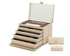 Wolf Caroline Extra Large Jewellery Case Ivory 329553