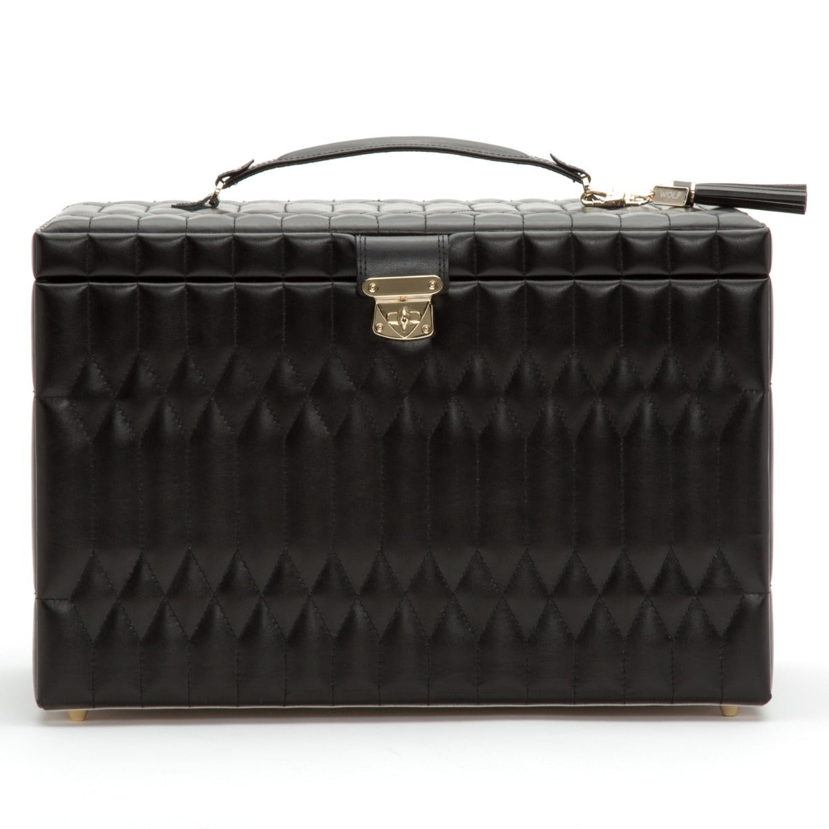 Wolf Caroline Extra Large Jewellery Case Black 329571