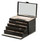 Wolf Caroline Extra Large Jewellery Case Black 329571