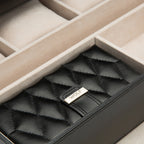 Wolf Caroline Extra Large Jewellery Case Black 329571