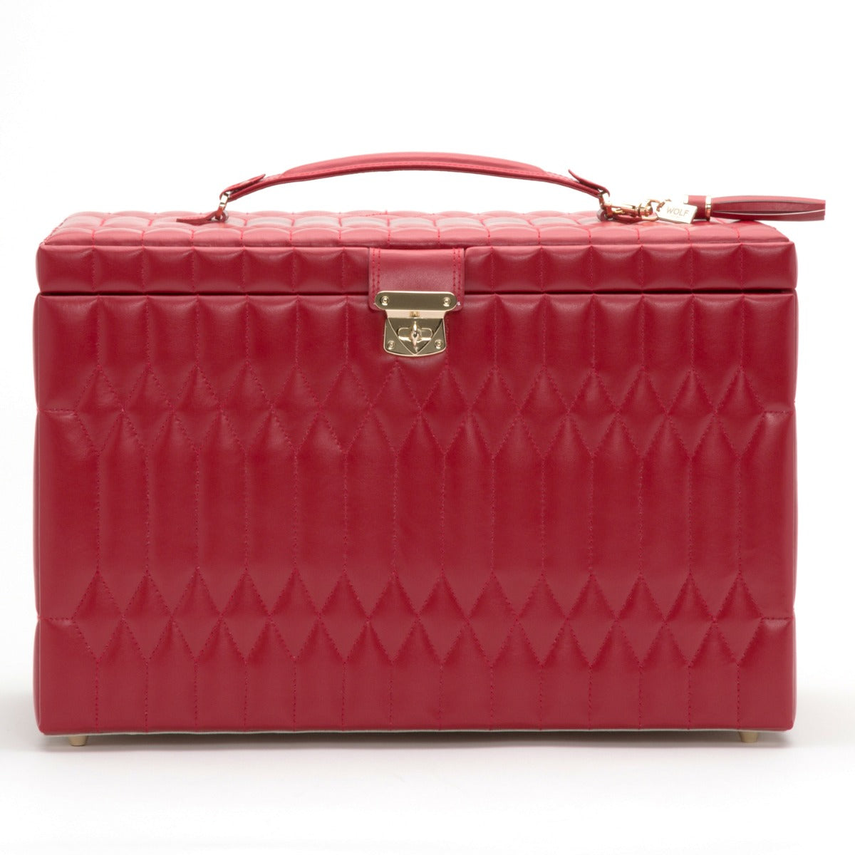 Wolf Caroline Extra Large Jewellery Case Red 329572