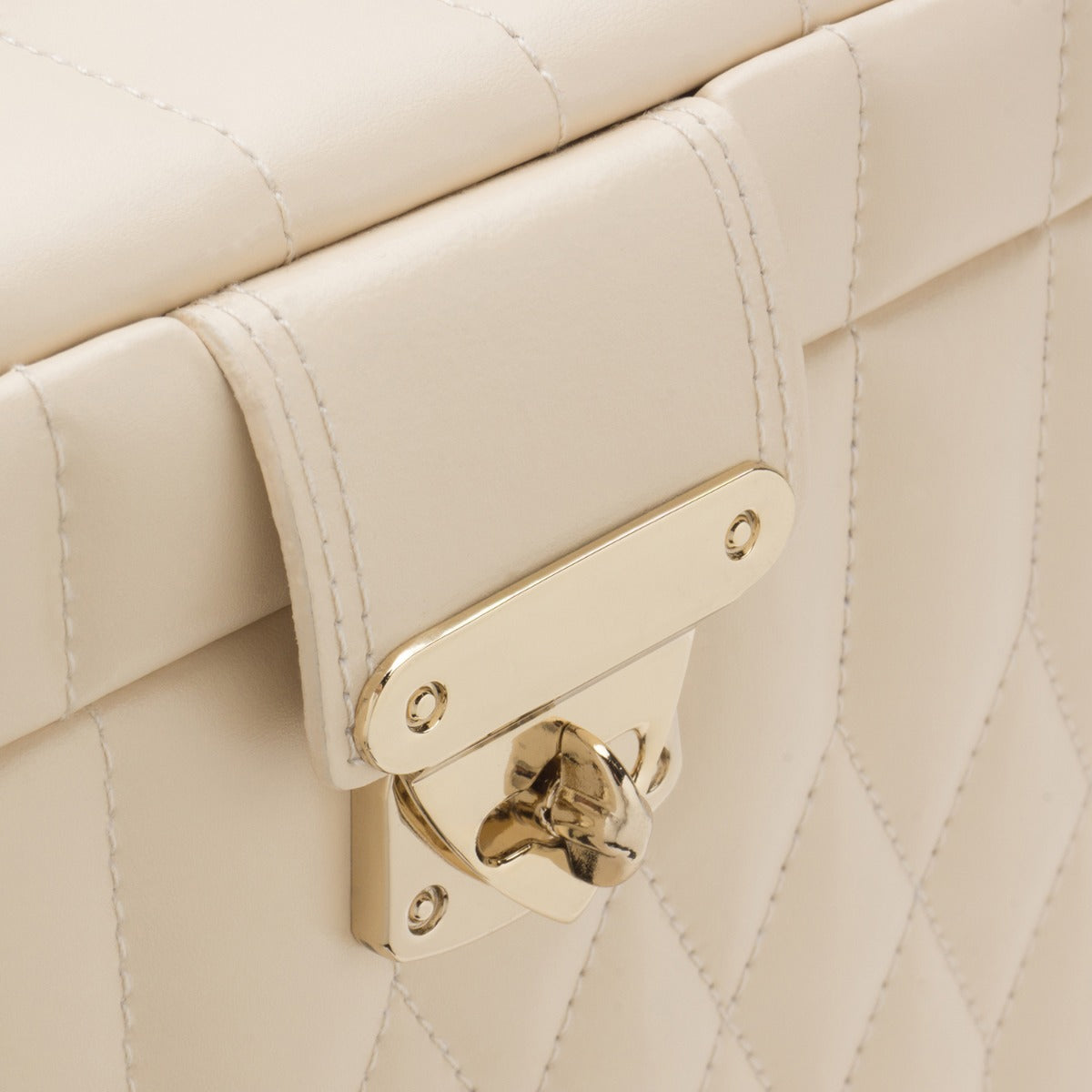 Wolf Caroline Large Jewellery Case Ivory 329653