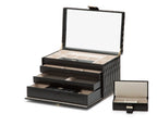 Wolf Caroline Large Jewellery Case Black 329671
