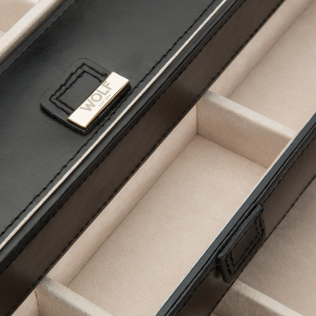 Wolf Caroline Large Jewellery Case Black 329671