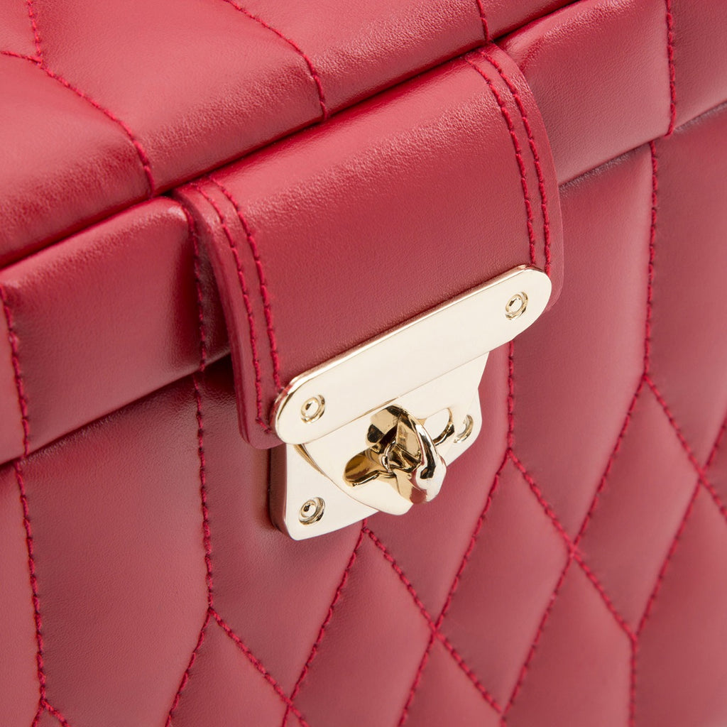 Wolf Caroline Medium Jewellery Case Red 329772