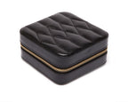 Wolf Caroline Zip Travel Jewellery Case Black 329971