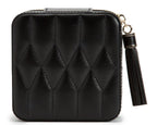 Wolf Caroline Zip Travel Jewellery Case Black 329971