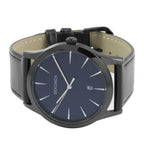 Sekonda Gents Watch with Blue Dial and Black Leather Strap 3536