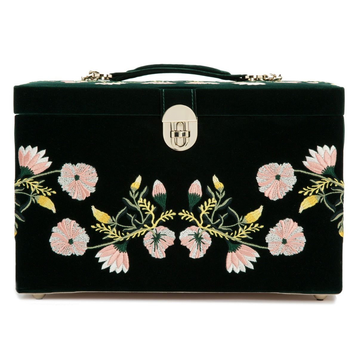 Wolf Zoe Large Jewellery Box Forest Green 393012