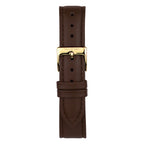 Nordgreen Native Scandinavian Gold Unisex Watch with Brown Leather Strap