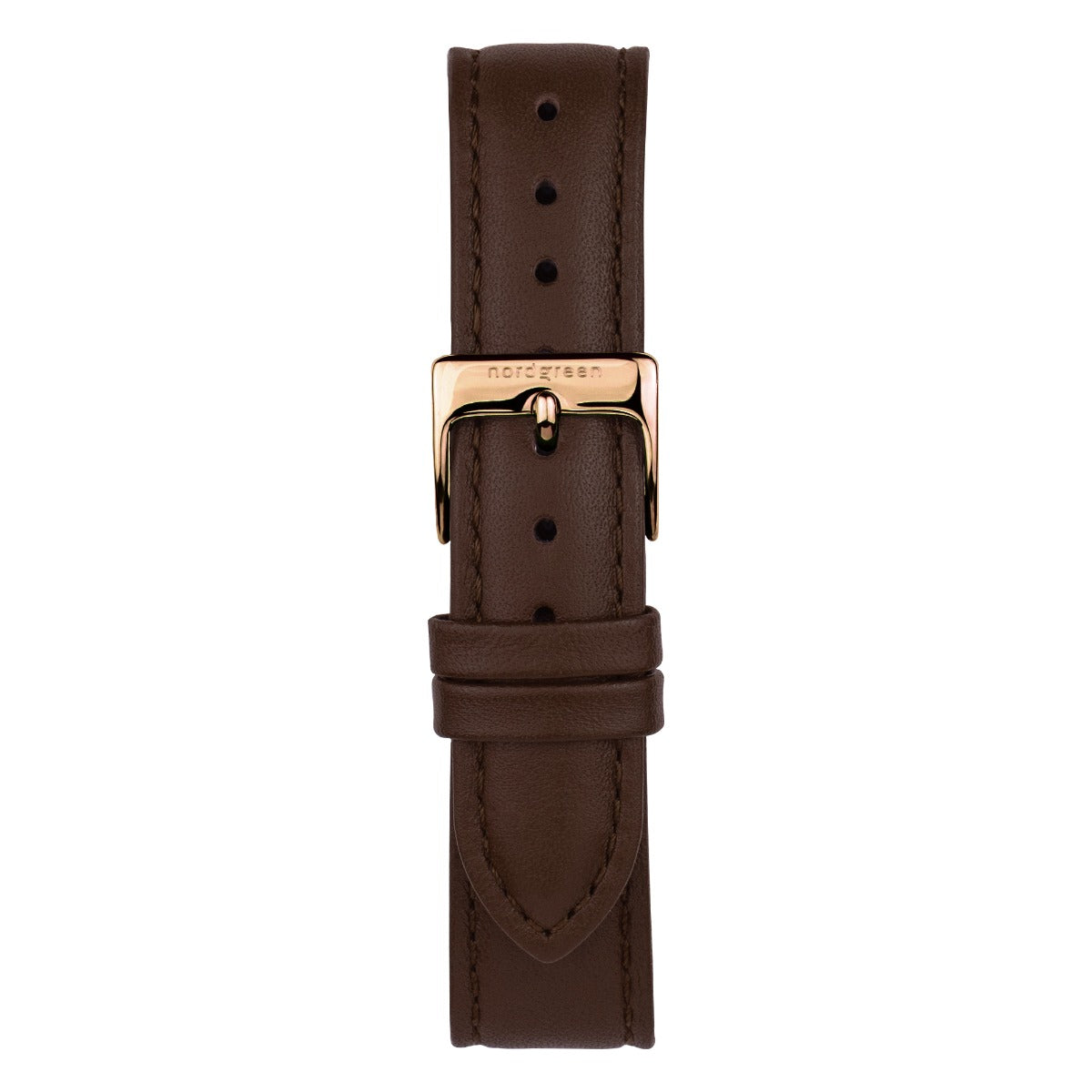 Nordgreen Native Bundle Scandinavian Rose Gold Ladies Watch with Rose Mesh & Brown Leather Straps