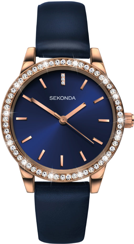 Sekonda Ladies Watch with Blue Dial and Blue Strap 40328