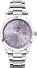 Sekonda Ladies Watch with Lilac Dial & Silver Bracelet 40400