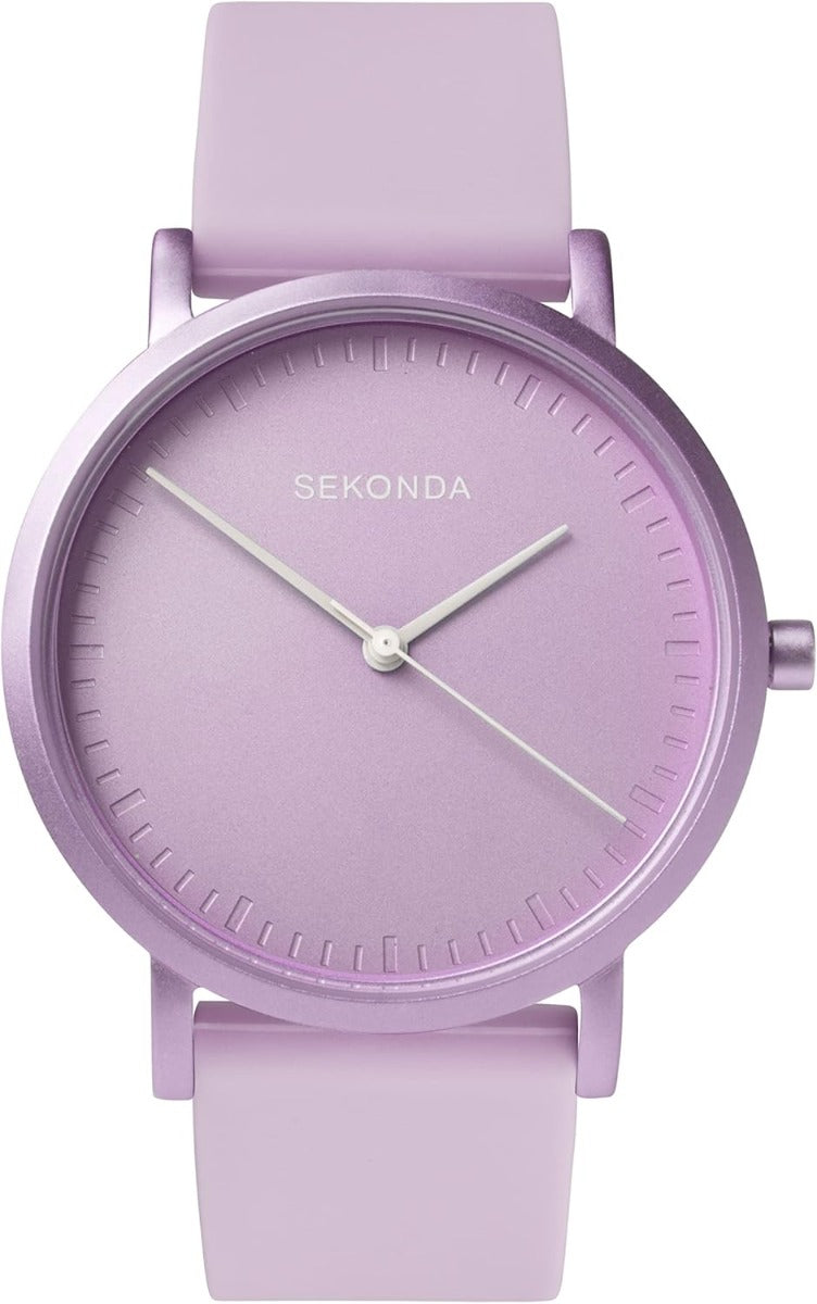 Sekonda Palette Ladies Watch with Purple Dial & Silicone Strap 40403