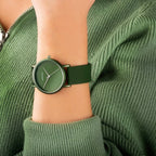 Sekonda Palette Ladies Watch with Green Dial & Silicone Strap 40553
