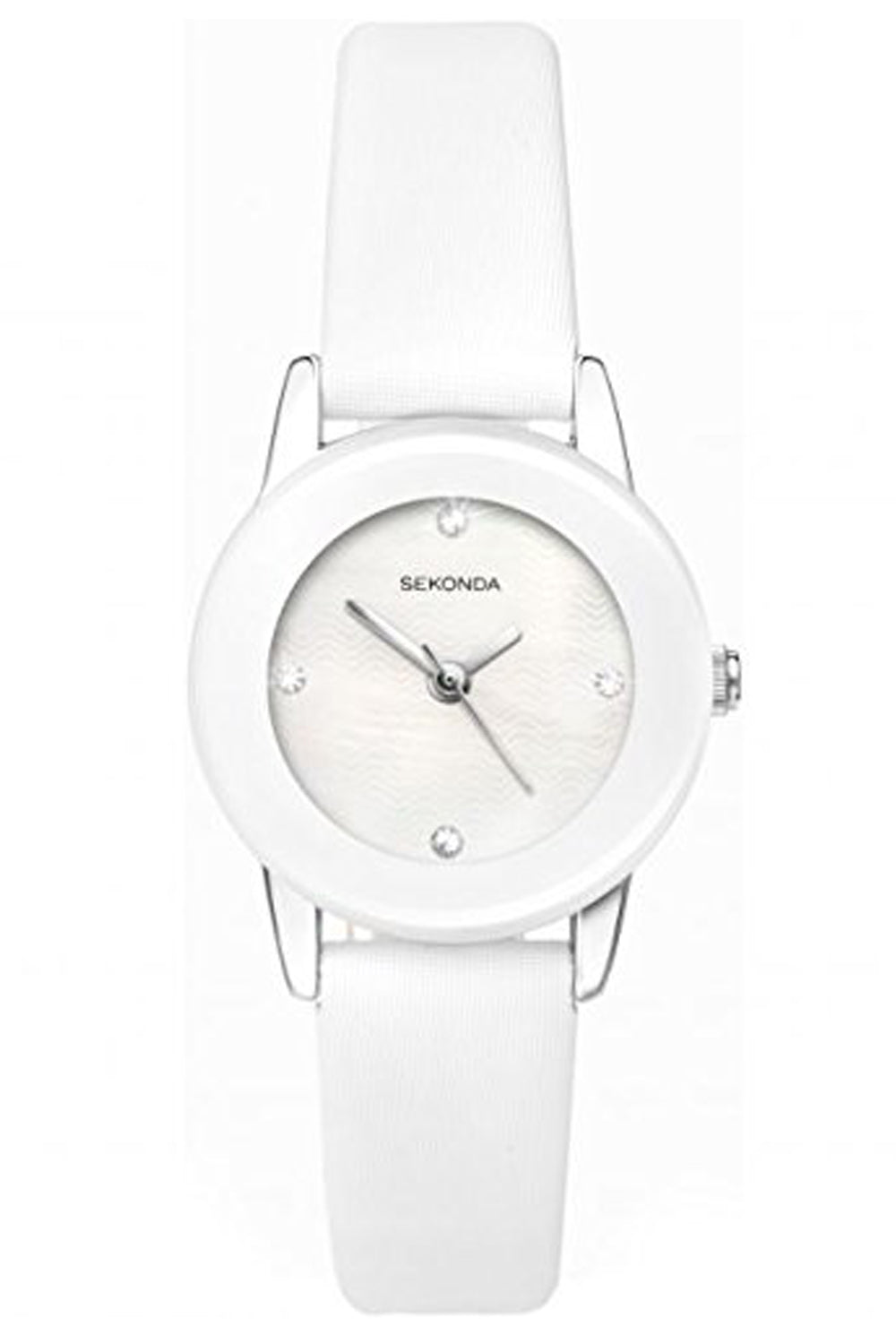 Ladies Sekonda White Strap Watch 4075