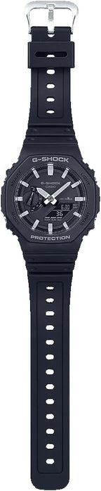 Casio G-Shock Mens Analogue-Digital Watch with Black Dial and Black Strap GA-2100-1AER