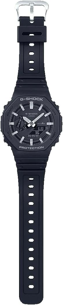Casio G-Shock Mens Analogue-Digital Watch with Black Dial and Black Strap GA-2100-1AER