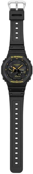 Casio G-Shock Gwylio Analog-Ddigidol i Ddynion gyda Deial Du a Strap Ddu GA-B2100CY-1AER