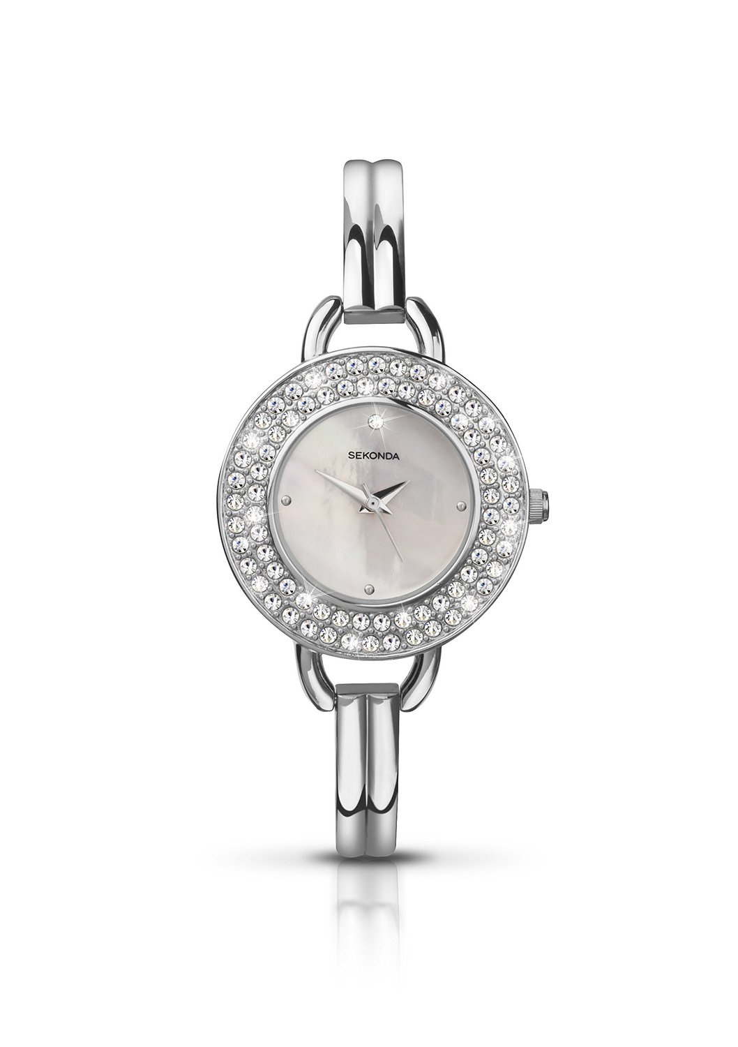 Sekonda Women's Quartz Watch with Mother of Pearl Dial Analogue Display and Silver Bracelet 4222.27