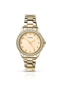 Sekonda Women's Quartz Watch with Gold Dial Analogue Display and Gold Stainless Steel Bracelet 4251.27