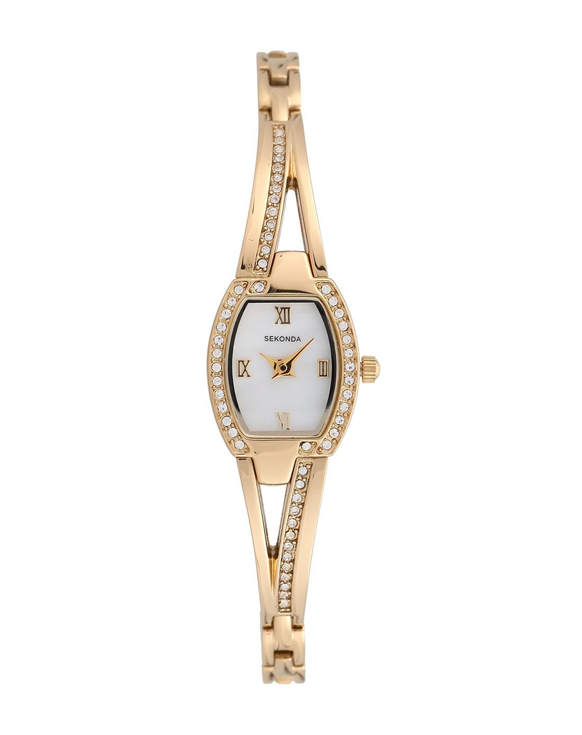 Sekonda Women's Quartz Watch with Mother of Pearl Dial Analogue Display and Gold Bracelet 4268.27