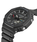Casio G-Shock Gwylio Analog-Ddigidol Dynion gyda Deial Du a Strap Ddu GA-B2100-1AER
