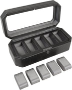 WOLF Heritage Watch Box for 5 watches with Glass Cover 4583029