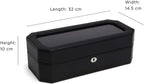 WOLF Heritage Watch Box for 5 watches with Glass Cover 4583029