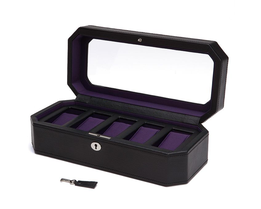 Achos Storio Clociau Lledr 5 Adran Wolf Designs Windsor 458303