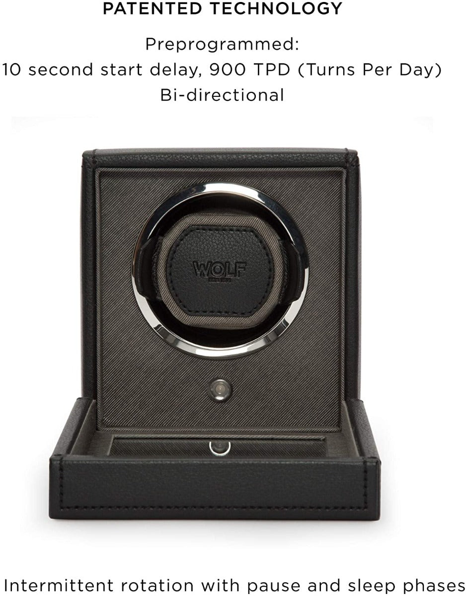 WOLF Cub Automatic Single Watch Winder with Glass Cover 461103
