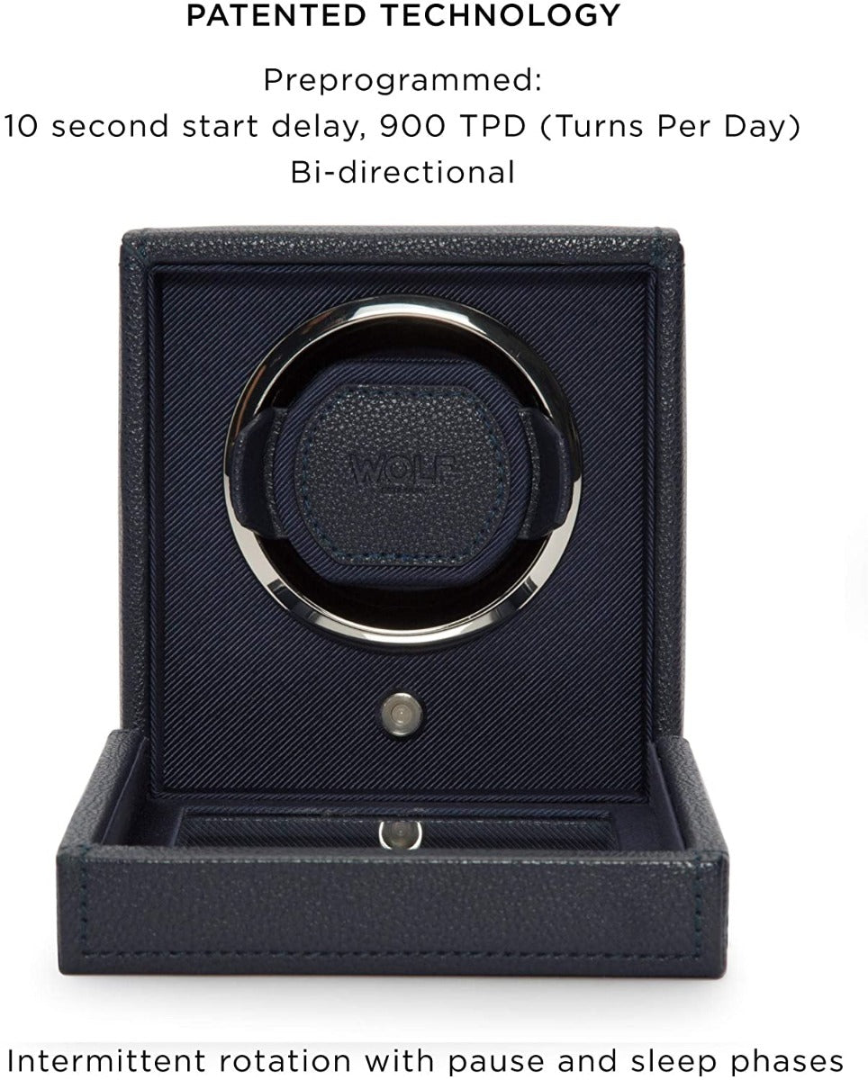 WOLF Cub 461117 Automatic Single Watch Winder with glass Cover 461117