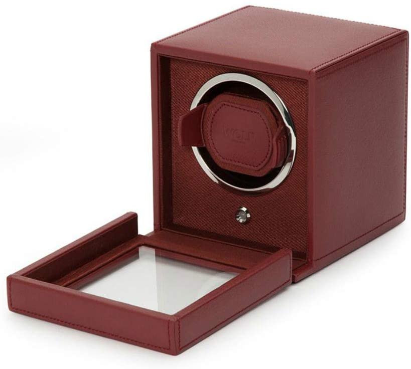 Wolf Designs Cub Single Watch Winder with Glass Cover 461126