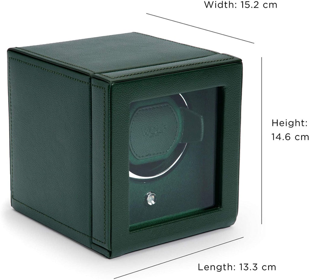 WOLF Cub 461141 Automatic Single Watch Winder with Glass Cover 461141