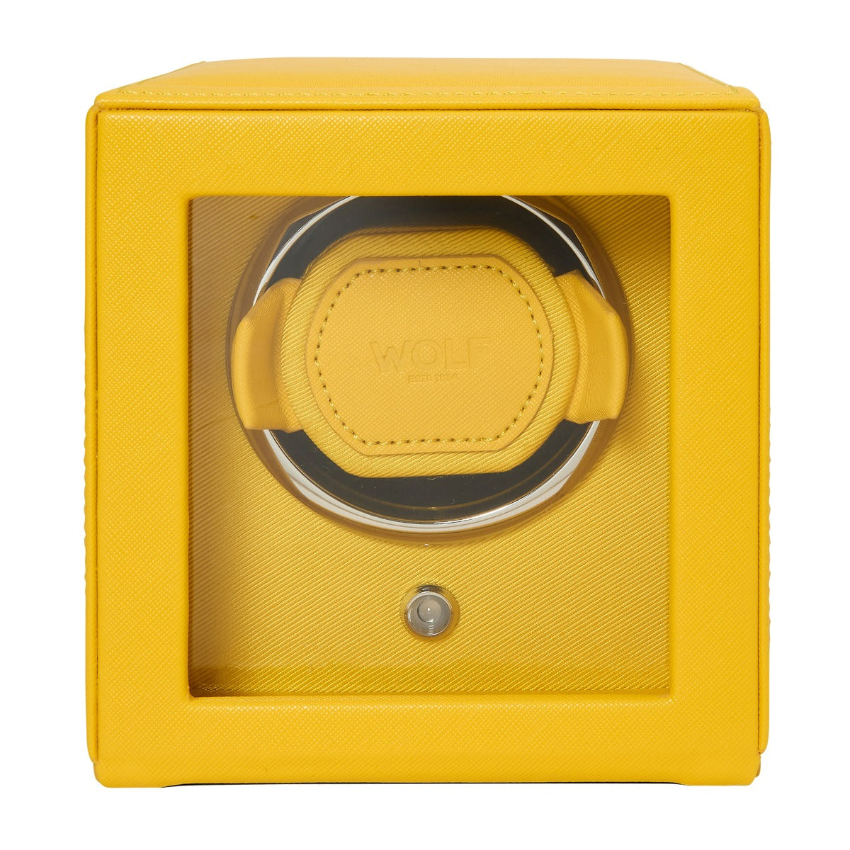 Wolf Designs Cub Yellow Single Watch Winder with Glass Cover 461192