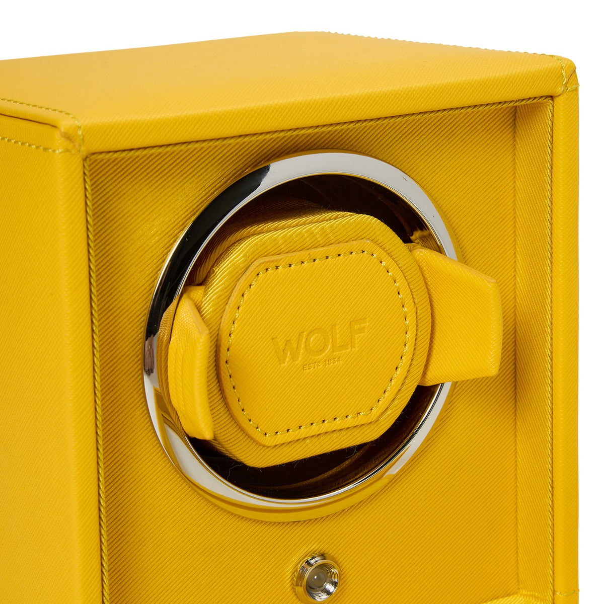 Wolf Designs Cub Yellow Single Watch Winder with Glass Cover 461192
