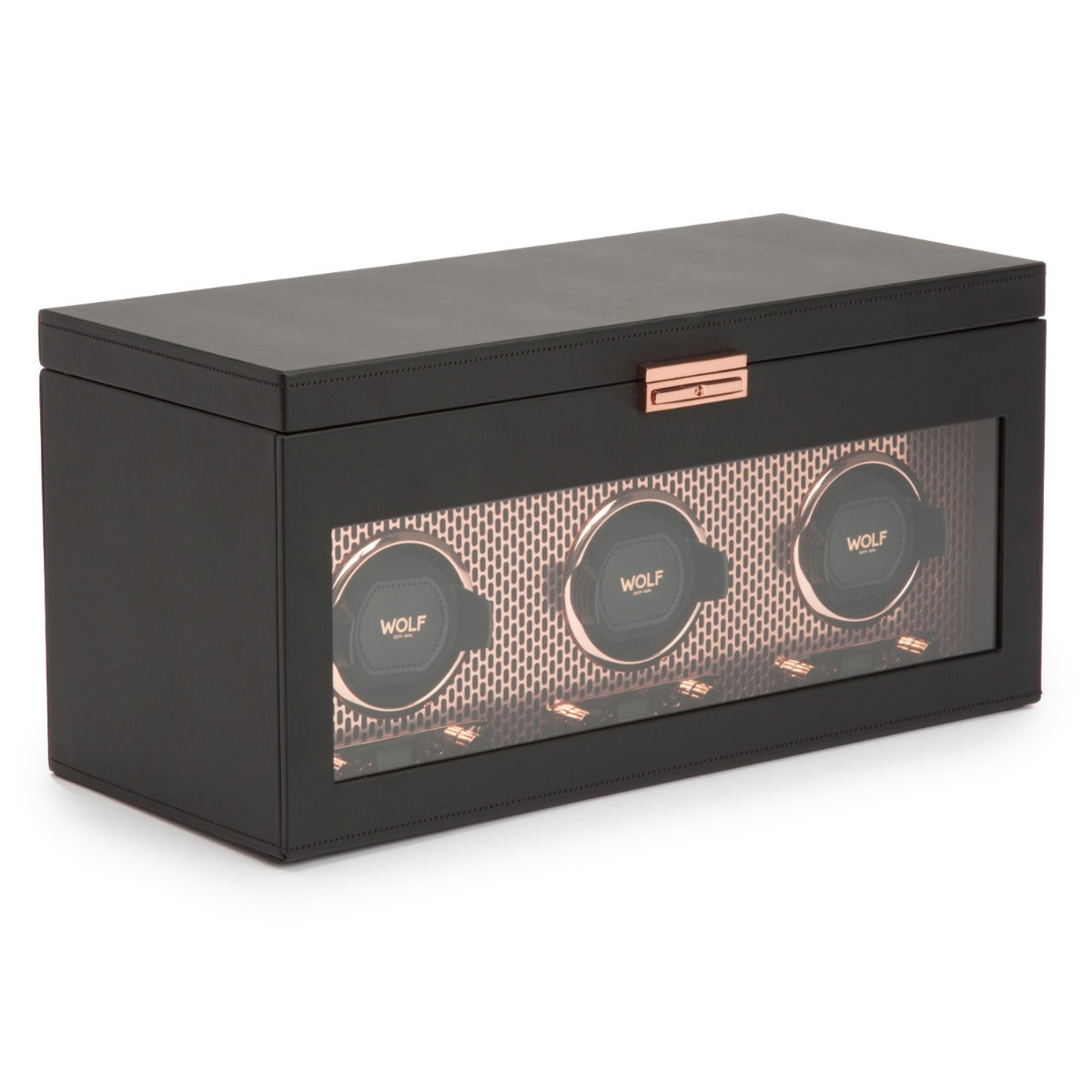 Wolf Axis Triple Watch Winder with Storage 469416