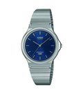 Casio Collection Mens Watch with Blue Dial and Silver Strap MQ-24DA-2AEF