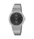 Casio Collection Mens Watch with Black Dial and Silver Strap MQ-24DA-1AEF