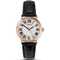 Sekonda Ladies Analogue Watch Black Leather Strap Mother Of Pearl Dial 4702