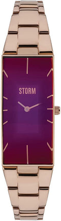 Storm Ixia Ladies Watch with Rose Gold Bracelet and Purple Dial 47255/P