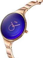 STORM Ola Watch Rose Gold Blue Ladies Watch with Blue Dial and Rose Gold Bracelet 47272/B