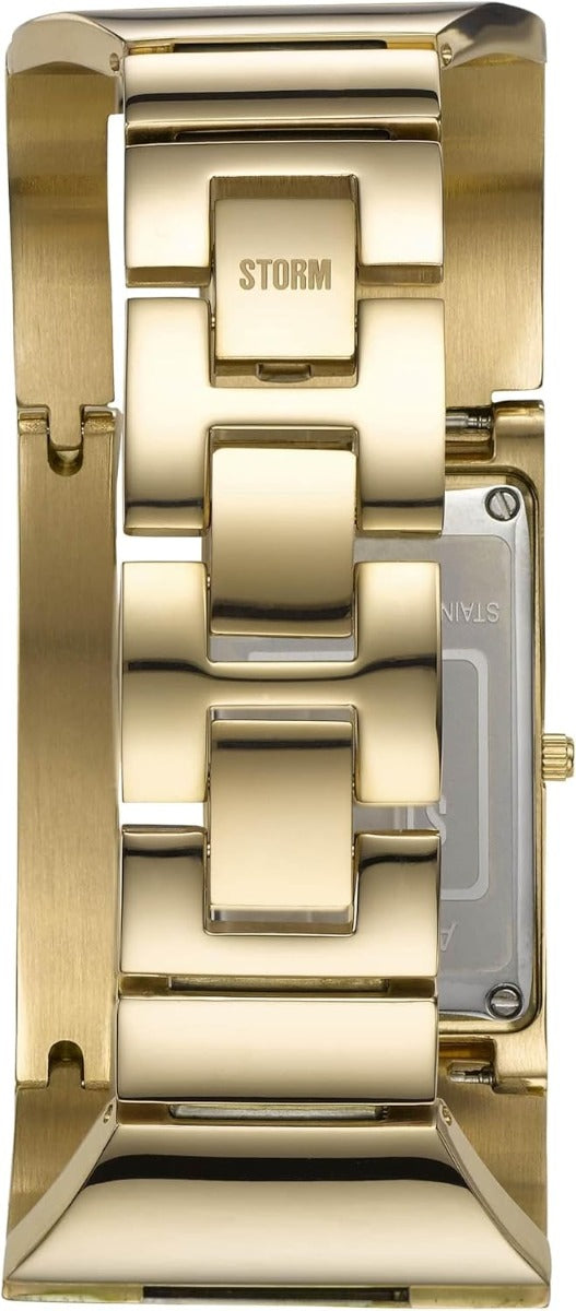 Storm Alvara Ladies Watch with Gold Bangle and Teal Dial 47343/GD/T