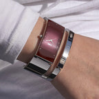 Storm Ladies Alvara Red Watch with Silver Bangle and Red Dial 47343/R