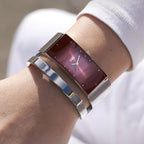Storm Ladies Alvara Red Watch with Silver Bangle and Red Dial 47343/R