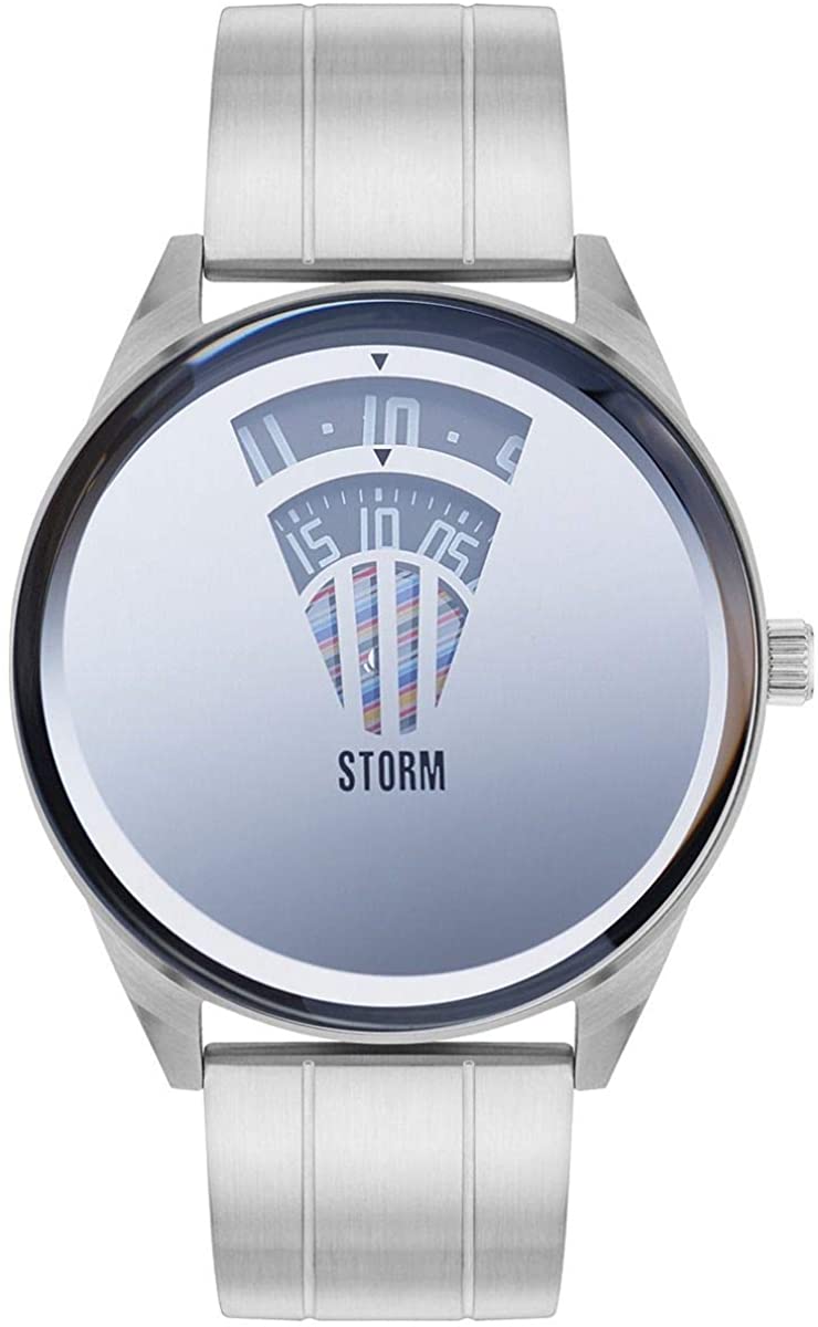 STORM Elevator Mirror Gents Watch with Silver Bracelet and Grey Dial 47364/MR