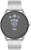 STORM Elevator Grey Mens Watch with Black Dial and Silver Strap 47364/GY