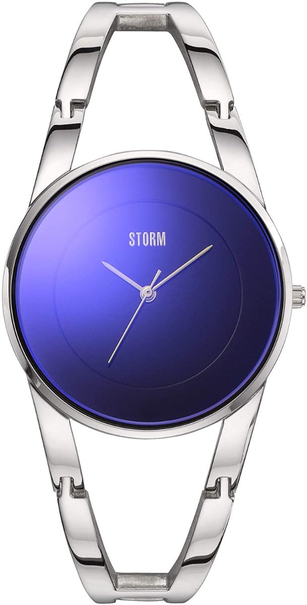 Storm Odesa Lazer Blue Ladies Watch with Blue Dial and Silver Bracelet 47381/B